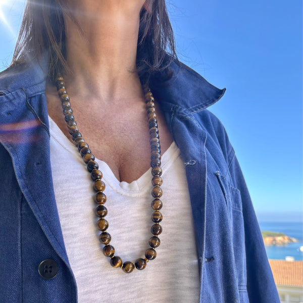 Collier Long Oeil du tigre
