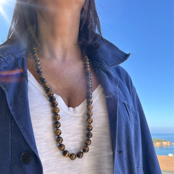 Collier Long Oeil du tigre
