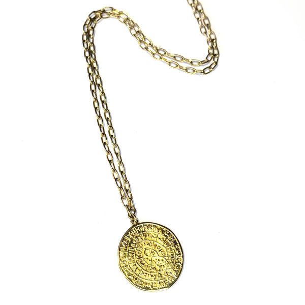 Collier Doré médaille Phaïstos