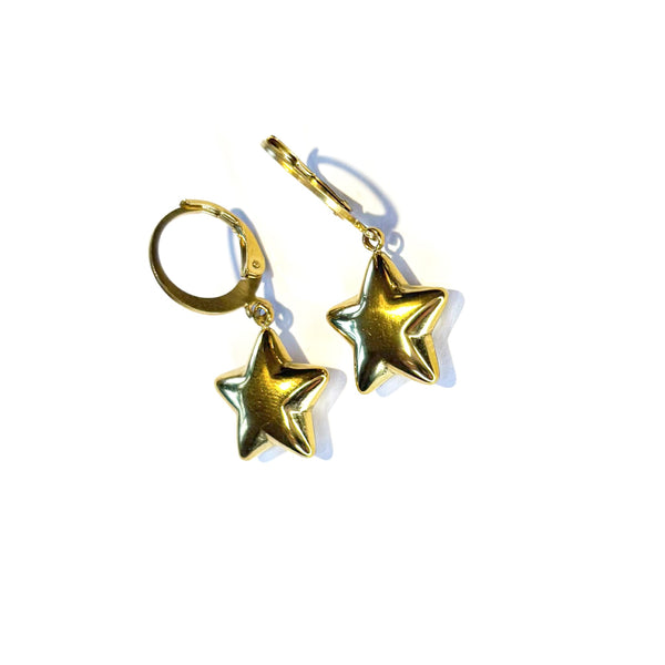 Boucles d'oreilles ÉTOILES bombées