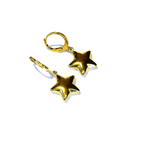 Boucles d'oreilles ÉTOILES bombées