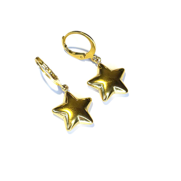 Boucles d'oreilles ÉTOILES bombées