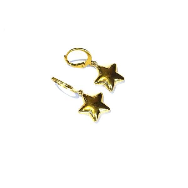 Boucles d'oreilles ÉTOILES bombées