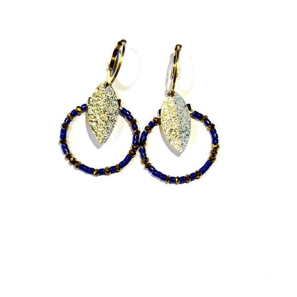Petites boucles miyuki marine