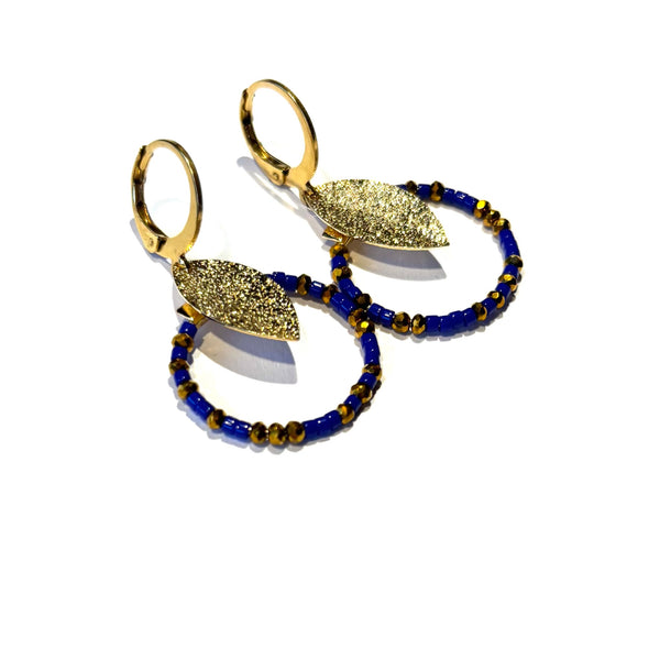 Petites boucles miyuki marine