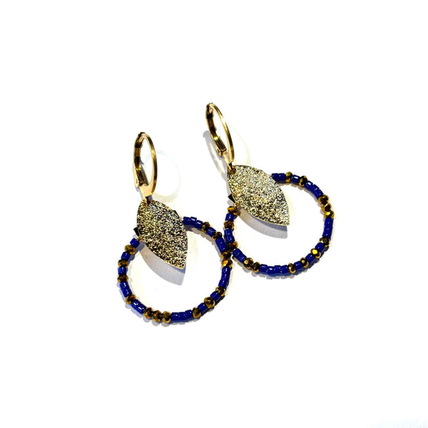 Petites boucles miyuki marine