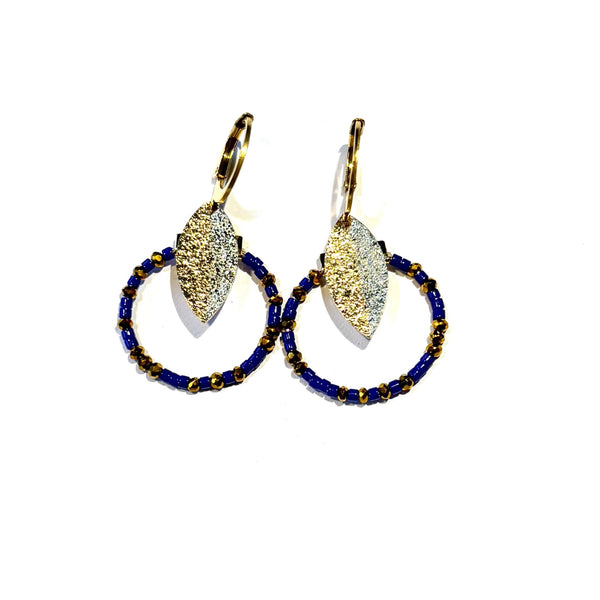 Petites boucles miyuki marine