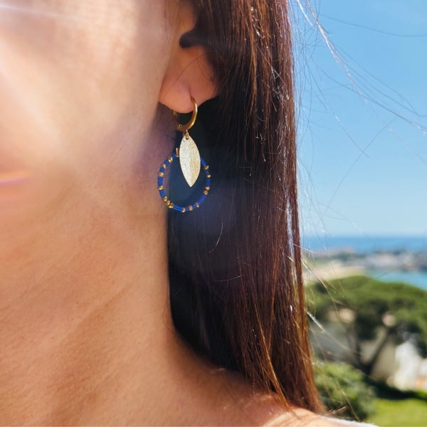 Petites boucles miyuki marine