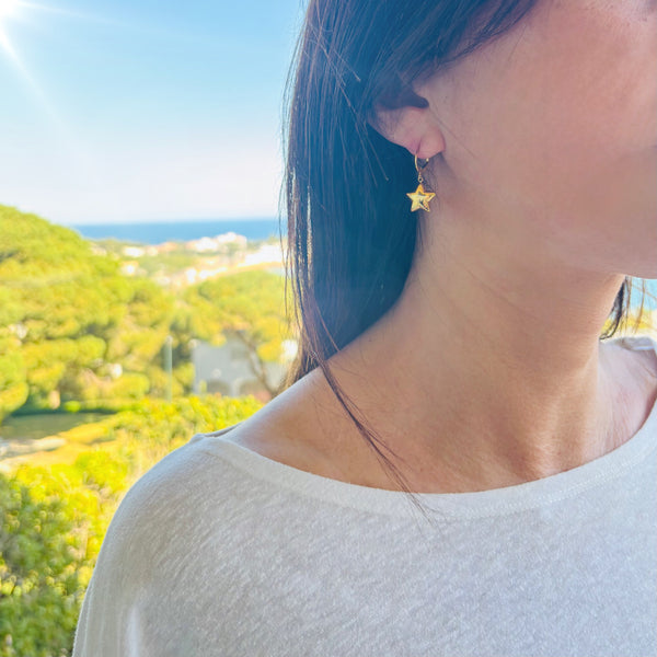 Boucles d'oreilles ÉTOILES bombées